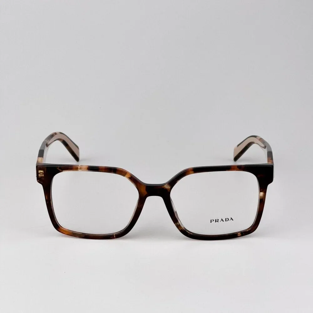 Prada Eyeglasses – Havana Caramel Square Frame | Model PRB03V 07R1O1